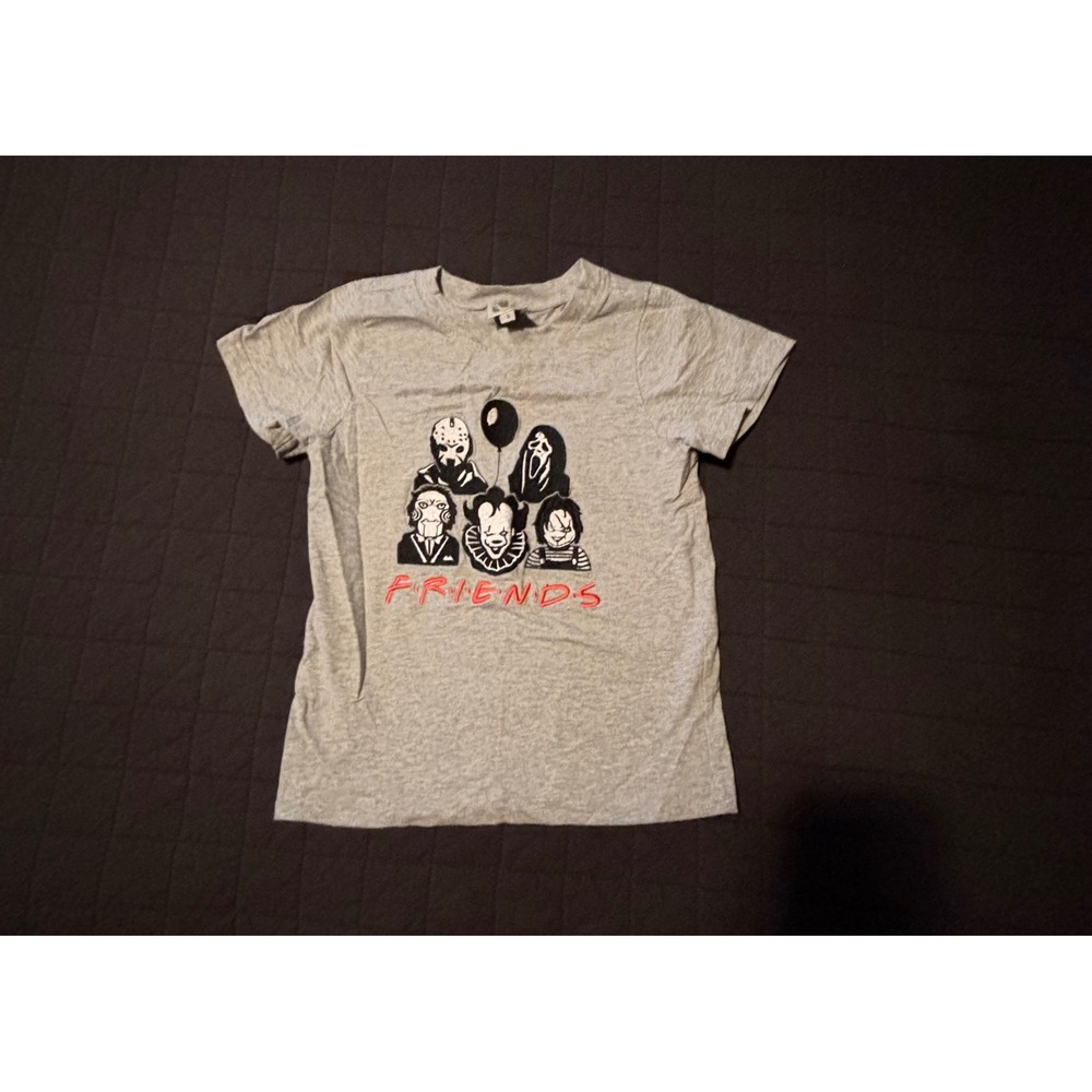 Horror Movie Appliqué Friends T Shirt, Child Size 5, Scary‎ Movie Character Tee